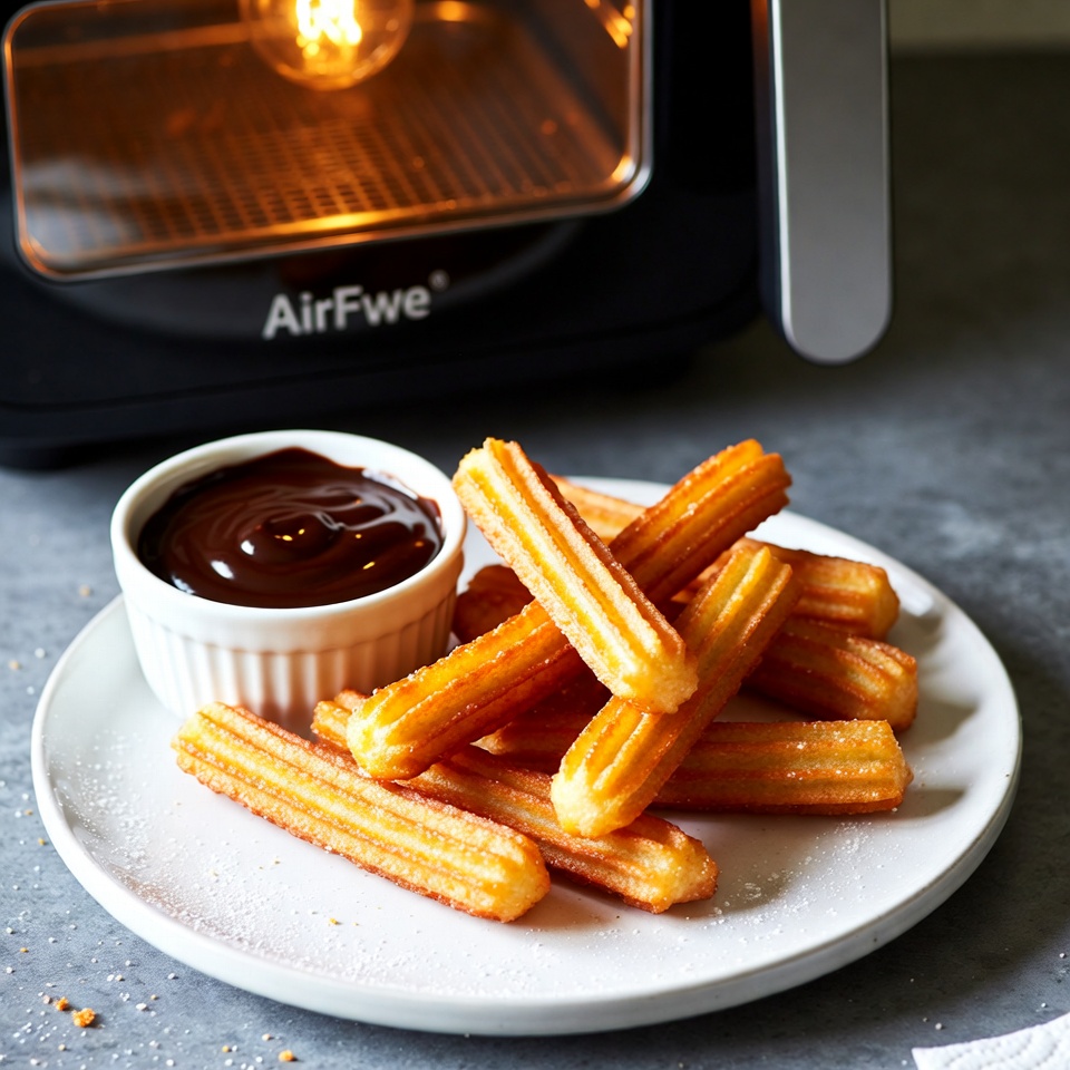 Churros z czekoladą z AirFryer Churros z czekoladą z AirFryer